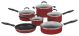 Cuisinart Advantage 11-Piece Cookware Set - Red