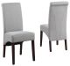 Simpli Home - Avalon Polyester & Wood Dining Chairs (Set of 2) - Dove Gray