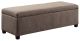 Simpli Home - Avalon Rectangular Polyester Ottoman With Inner Storage - Fawn Brown