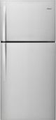 Whirlpool - 19.3 Cu. Ft. Top-Freezer Refrigerator - Monochromatic Stainless Steel