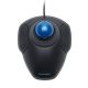 Kensington - Orbit 72337 Optical Gaming Ambidextrous Mouse with Scroll Ring - Wired - Black and Blue