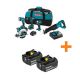Makita 18V LXT Lithium-Ion Cordless 5-Piece Combo Kit 3.0 Ah w/Bonus 18V LXT Lithium-Ion Battery Pack 3.0 Ah (2-Pack) XT505BL1830B2