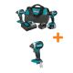 Makita 18V LXT Lithium-Ion Brushless Cordless 2-Pc. Combo Kit (4.0Ah) with bonus 18V LXT Brushless 1/4 in. Impact Driver XT269M-XDT13Z
