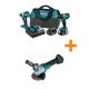 Makita 18V LXT Lithium-Ion Brushless 2-Pc. Combo Kit (4.0Ah) w/bonus 18V LXT Brushless 4-1/2 in./5 in. X-LOCK Angle Grinder XT269M-XAG25Z