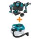 Makita 18V LXT Cordless Brushless 2-Pc. Combo Kit (5.0Ah) with bonus 18V LXT Brushless 2 Gallon Portable Wet/Dry Vacuum XT288T-XCV11Z