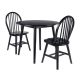 WINSOME WOOD Moreno 3-Piece Black Dining Set 20867