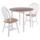 WINSOME WOOD Sorella 3-Piece Natural and White Dining Set 53867