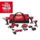 Milwaukee M18 18-Volt Lithium-Ion Cordless Combo Kit (5-Tool) with 2-Batteries, Charger and Tool Bag 2695-25