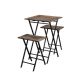 Boraam Brookville 3PC Folding Bistro Set 76146