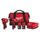 Milwaukee M12 12-Volt Lithium-Ion Brushless Cordless Subcompact Drill and Impact Driver Combo Kit w/2 Batteries and Bag (2-Tool) 3494-22