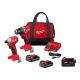 Milwaukee M18 18V Lithium-Ion Brushless Cordless Compact Drill/Impact Combo Kit (2-Tool) w/(2) 2.0 Ah Batteries w/5.0 Ah Battery 3692-22CT-48-11-1850