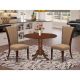 East West Furniture 3-Piece Mahogany Finish Solid Wood Top - Dining Room Set - Seats 4 DLVE3-MAH-47-440-HD