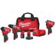 Milwaukee M12 FUEL 12-Volt Li-Ion Brushless Cordless Hammer Drill & Impact Driver Combo Kit w/2 Batteries & 3/8 in. Impact Wrench 3497-22-2562-20