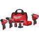 Milwaukee M12 FUEL 12-Volt Li-Ion Brushless Cordless Hammer Drill, Impact Driver Combo Kit w/2 Batteries, 1/2 in. Impact Wrench 3497-22-2563-20