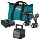 Makita 18-Volt LXT Sub-Compact Brushless Cordless 2-piece Combo Kit (Driver-Drill/ Impact) with Job Site Speaker 1.5Ah CX203SYBXRM