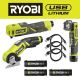 RYOBI USB Lithium 3-Tool Combo Kit w/ Power Cutter, Flashlight, Inflator, (3) 2Ah USB Lithium Batteries, & (3) Charging Cables FVC51K-FVL54K-FVIF51K