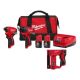 Milwaukee M12 12-Volt Lithium-Ion Brushless Cordless Subcompact Drill and Impact Driver Combo Kit w/ 3/8 in Crown Stapler (3-Tool) 3494-22-2447-20