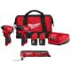 Milwaukee M12 12-Volt Lithium-Ion Brushless Cordless Subcompact Drill and Impact Driver Combo Kit w/Oscillating Multi-Tool(3-Tool) 3494-22-2426-20