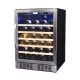 NewAir - 52-Bottle Wine Cooler - Stainless steel