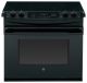GE - 4.4 Cu. Ft. Self-Cleaning Drop-In Electric Range - Black