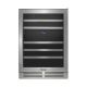 Whirlpool - 46-Bottle Wine Cooler - Stainless steel