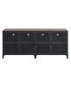 Walker Edison - Industrial Mesh Metal TV Stand Cabinet for Most Flat-Panel TVs Up to 70