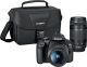 Canon - EOS Rebel T7 DSLR Video Two Lens Kit w/ EF-S 18-55mm and EF 75-300mm Lenses