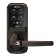 Lockly - Secure Plus Smart Lock Bluetooth Retrofit Door Handle with Touchscreen/Fingerprint Sensor/Key Access/Auto Lock - Venetian Bronze