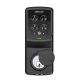 Lockly - Secure Pro Smart Lock Wi-Fi Retrofit Deadbolt with Touchscreen/Fingerprint Sensor/Key Access/Voice Control Access - Matte Black