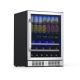 NewAir - 20-Bottle Built-In Dual Zone Wine Refrigerator - Stainless steel