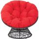 OSP Home Furnishings - Papasan Chair - Red