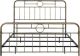 Walker Edison - Industrial King Metal Pipe Bed Frame - Bronze