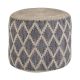 Simpli Home - Edgeley Round Contemporary Polystyrene/Cotton Pouf - Gray