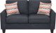 Serta - Astoria 2-Seat Loveseat - Charcoal