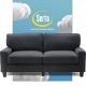 Serta - Palisades Modern 3-Seat - Straight Arm - Fabric Sofa - 73
