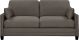 Elle Decor - Bella 3-Seat Woven Fabric Sofa - Gray