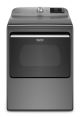 Maytag - 7.4 Cu. Ft. 11-Cycle Electric Dryer and Extra Power Button - Metallic Slate