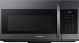 Samsung - 1.7 Cu. Ft. Over-the-Range Microwave - Black stainless steel