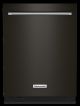 KitchenAid - Top Control Built-In Dishwasher with Stainless Steel Tub, FreeFlex Third Rack, 44dBA - Black Stainless With PrintShield Finish