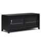 Simpli Home - Cosmopolitan SOLID WOOD 48 inch Wide Contemporary TV Media Stand in Black For TVs up to 55 inches - Black