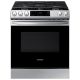 Samsung - 6.0 Cu. Ft. Slide-In Gas Range with Self-Cleaning - Stainless steel