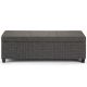 Simpli Home - Avalon 48 inch Wide Contemporary Rectangle Storage Ottoman Bench - Dark Gray