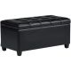 Simpli Home - Sienna Storage Ottoman Bench - Midnight Black