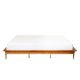 Walker Edison - King Mid Century Solid Wood Platform Bed - Caramel