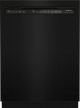 KitchenAid - 24-in. Front Control Built-In Dishwasher with Stainless Steel Tub, ProWash Cycle, 3rd Rack, 39 dBA - Black