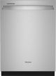 Whirlpool - 24in. Top Control Built-In Dishwasher w/ Stainless Steel Tub, Large Capacity, 3rd Rack, 47 dBA - Fingerprint Resistant Stainless Steel