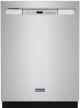Maytag - 24in. Front Control Built-In Dishwasher w/ Stainless Steel Tub, Dual Power Filtration, 50 dBA - Fingerprint Resistant Stainless Steel