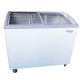 Precision - 7.4 Cu Ft Chest Freezer With Curved Glass Top in White - white