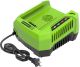 Greenworks 80-Volt Pro Rapid Battery Charger - Black/Green