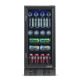 NewAir - 96-Can Built-In Beverage Cooler w/ Precision Temperature Controls - Black stainless steel